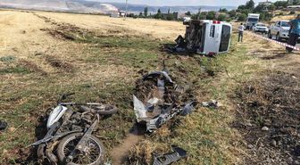 Maraş'ta Minibüs-Motosiklet Kazası: 1 Ölü