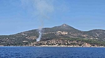 Kaş'ta makilik alanda yangın kısa sürede söndürüldü