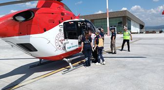 İnme Hastası Helikopterle Ankara'ya Sevk Edildi
