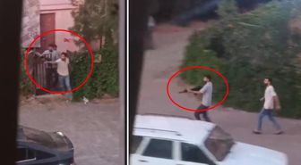 Görüntü Türkiye'den! Evden uzun namlulularla çıkıp komşularını taradılar