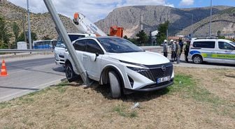 Amasya'da itfaiye aracı ile SUV çarpıştı: 1 yaralı