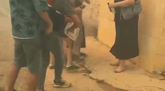 Jandarma Vatandaşları Alevlerden Kurtardı