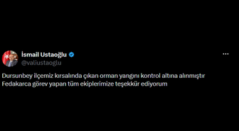 Dursunbey'de orman yangını kontrol altına alındı