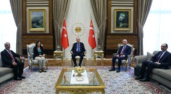 Erdoğan, DEM Parti İmralı Heyeti'ni Kabul Etti