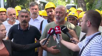Madencilere Bakanlık önünde gözaltı
