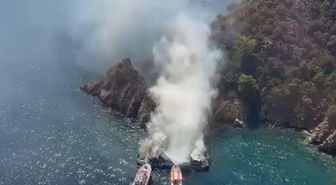 Fethiye'de Tekne Yangını: 15 Yaralı
