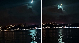 Boğaz'da Perseid meteor yağmuru kameralara yansıdı