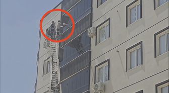 Nusaybin'de apartmanda yangın: 1'i bebek 3 kişi dumandan etkilendi