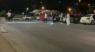 Talas'ta Cadde Ortasında Top Oynayan Grup Trafiği Tehlikeye Attı
