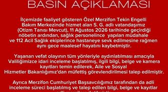 Otizmli 32 yaşındaki vatandaşın ölümünde inceleme başlatıldı