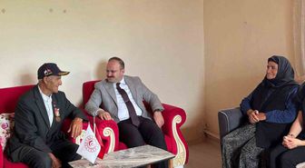 Arpaçay Kaymakamı Kıbrıs Gazisi'ni Evinde Ziyaret Etti