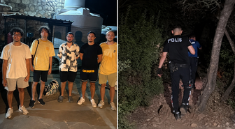 Bodrum'da kaybolan 5 arkadaş 3 saatte kurtarıldı