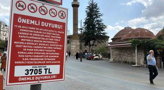 Bolu'da yaya caddesinde motosiklet ve bisiklet tehlikesi