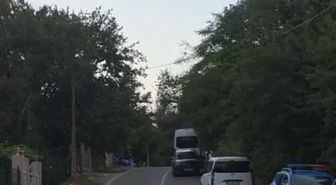 Çatalca'da silahlı şüpheli evine kapandı