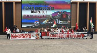 Erzincan'dan Filistin Konvoyuna Destek