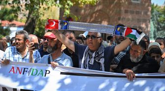 ANFİDAP'tan Filistin Konvoyu'na Destek Protestosu