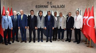 Bakan Yardımcısı Cantimur, Edirne Valisi'ni Ziyaret Etti