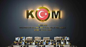 Kırşehir'de iş yerinde 15 bin 80 doldurulmuş makaron ele geçirildi