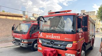 Kilis'te metruk evde çıkan yangın söndürüldü