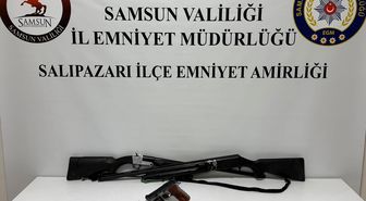 Salıpazarı'nda silah operasyonu: 2 tüfek, 1 tabanca ele geçirildi