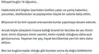 Dikbayır'dan istifa sonrası ilk açıklama