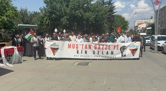 Van ve Muş'tan Filistin Konvoyu'na Destek