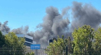 Akyurt'ta market deposunda yangın