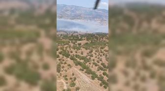 Balıkesir Sındırgı'da Orman Yangınına Müdahale Sürüyor