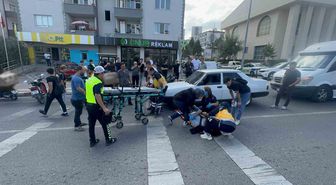 Bilecik'te motosiklet yayaya çarptı, otomobile vurdu