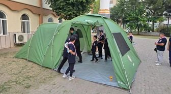 Boyabat'ta İzcilere Çadır Eğitimi
