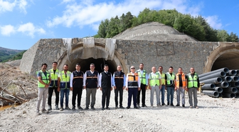 Vali Şimşek, Geminbeli Tüneli'nde İncelemelerde Bulundu
