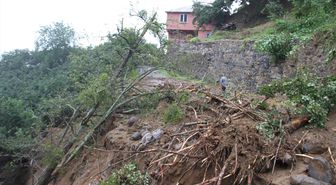 Giresun'da sağanak yolları vurdu