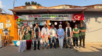 Maraş Fuarı'nda Filistin Dayanışma Standı Açıldı