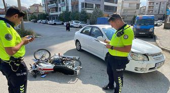 Karaman'da motosiklet ile otomobil çarpıştı: 1 yaralı