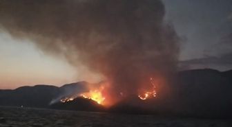 Muğla Valisi Akbıyık: Marmaris'teki yangın için denizden ve havadan müdahale ediyoruz