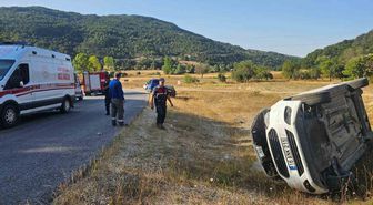 Bilecik'te Otomobil Takla Attı: 5 Yaralı