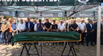 Erzurum'da motosiklet kazasında ölen amatör futbolcu Mehmet Lermi son yolculuğuna uğurlandı