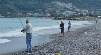 Karadeniz'de balık bolluğu: Oltasını kapan deniz kenarına koştu, kovalar doldu