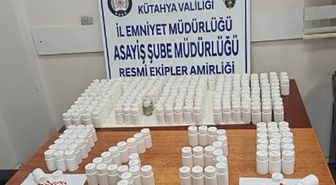 Kütahya'da Polis Operasyonu: 14 Bin 622 Sentetik Ecza Ele Geçirildi