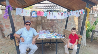 Anaokulu öğrencisinin resim sergisi Nallıhan'da açıldı