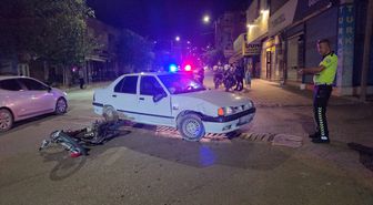Kozan'da motosiklet-otomobil çarpıştı: 1 yaralı