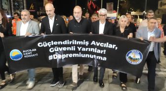 17 Ağustos Depremi Avcılar'da Anıldı