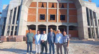Bandırma'da Üniversite Camii İnşaatı İncelendi