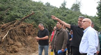 Giresun'da sel sonrası inceleme