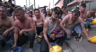 Madenciler Ankara'da hak arayışında: 'Vermeden buradan gitmiyoruz'