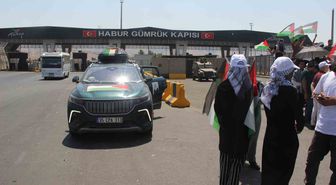 Filistin Konvoyu Irak'tan Geri Döndü