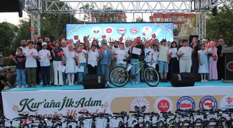 Kırklareli'nde başarılı Kur'an kursu öğrencilerine bisiklet