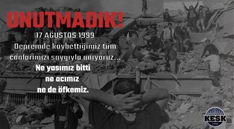 KESK'ten 17 Ağustos Depremi Anması: Rantçı Politikalara Karşı Mücadele Sürüyor