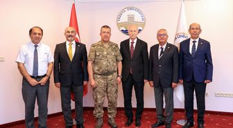 Tümgeneral Kolcu Rektör Hatipler'e Veda Ziyareti Gerçekleştirdi
