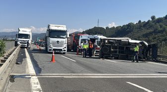 Düzce'de zincirleme kaza: 1 yaralı